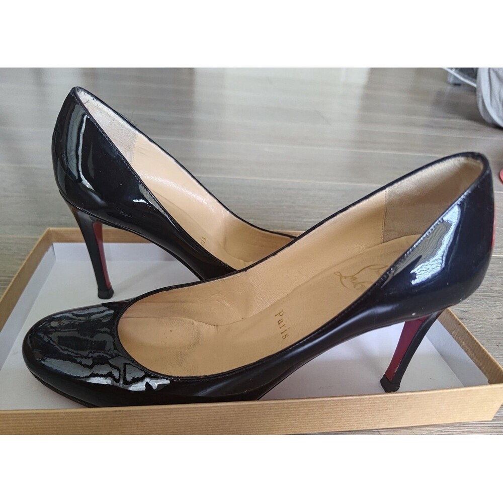 The Christian Louboutin Paris Miss Gena 85 Patent Heels
